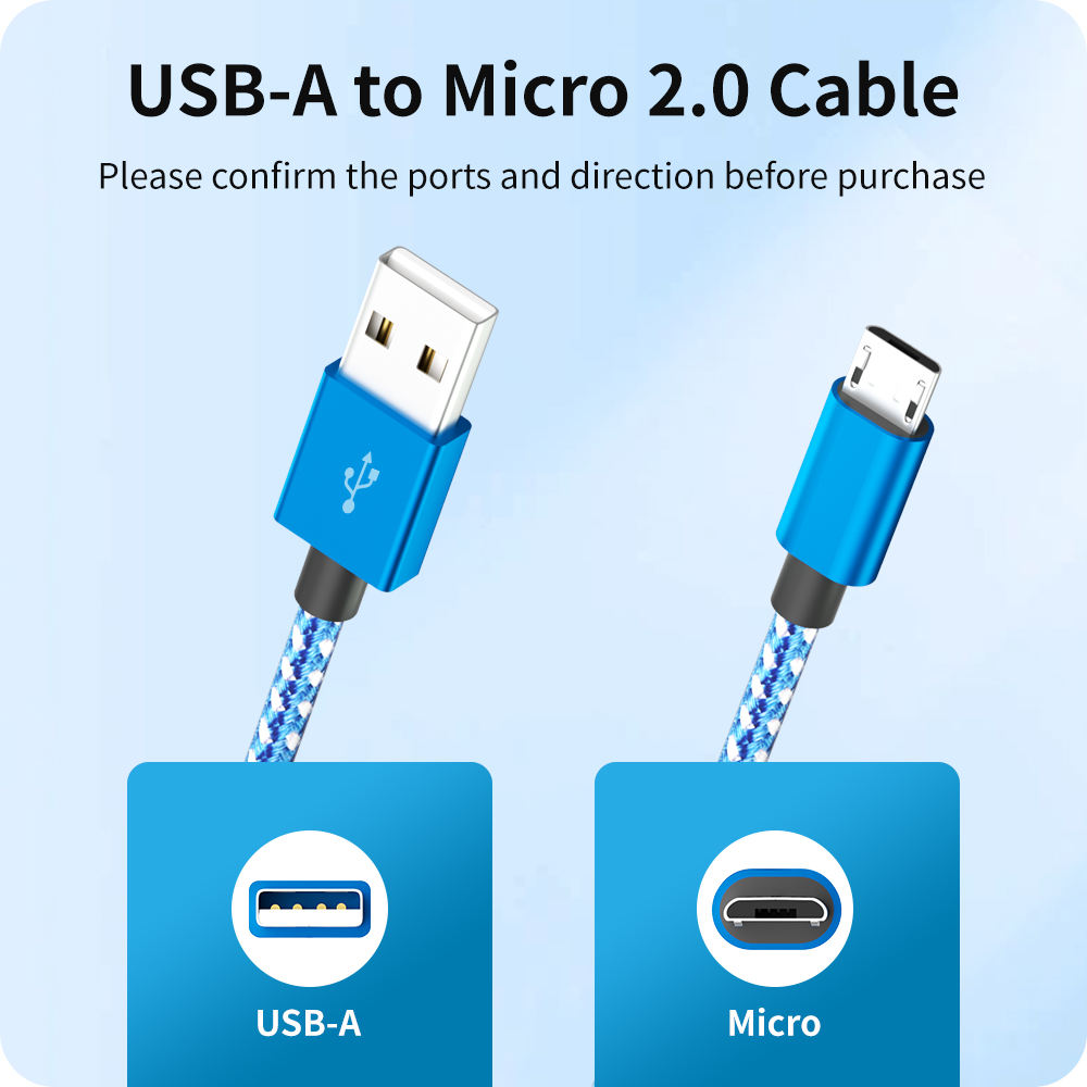 Braided Micro USB Charging Cable 3